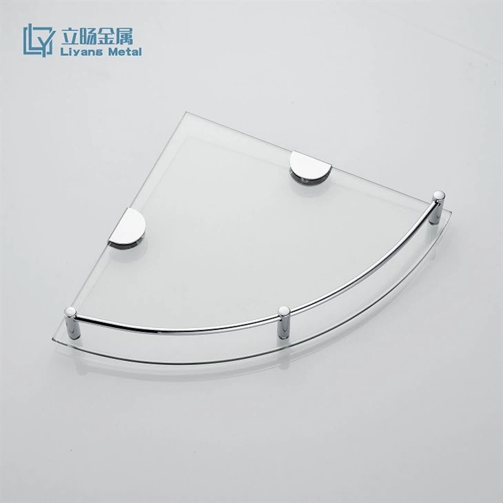 chrome glass shelf bathroom