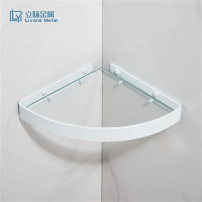 Rak Sudut Kamar Mandi Putih